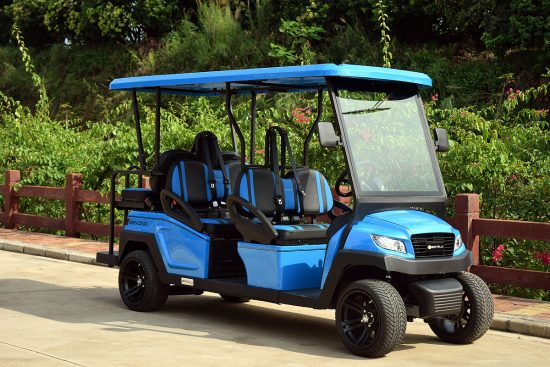 Blue 6 Seat Golf Cart Rental