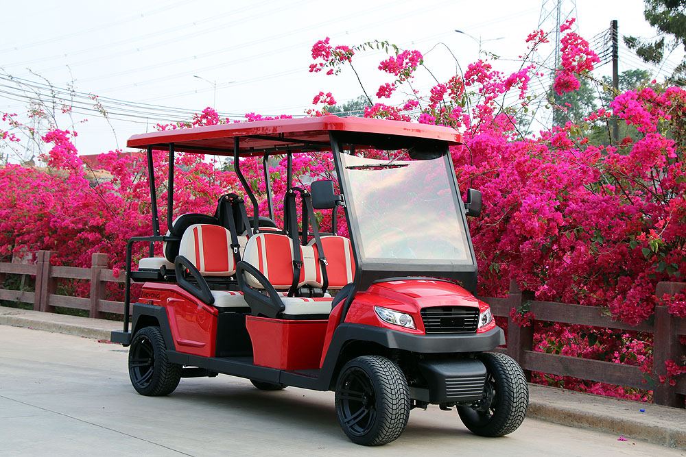 Bintelli Beyond Golf Cart Red - AMI Golf Cart Rentals Siesta Key